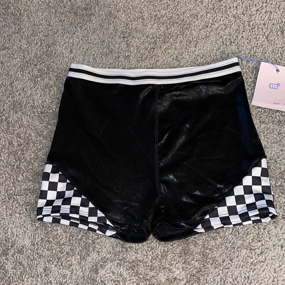 More than Magic Girls Checkered Gymnastics Shorts